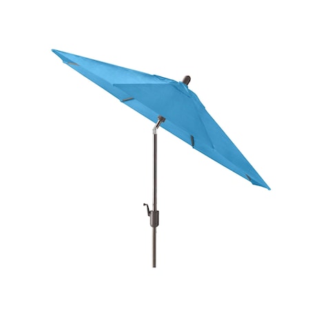 9ft Round Push TILT Market Umbrella With Antique Bronze Frame (Fabric: Sunbrella Capri)